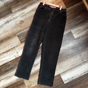 Cabela’s Casuals Charcoal Gray Corduroy Jeans, Tall, Size 6